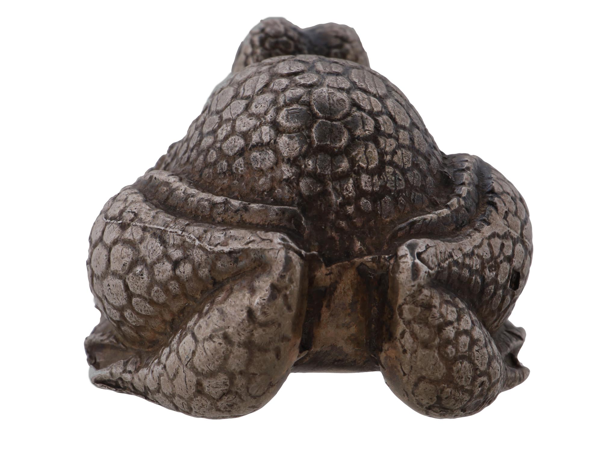 RUSSIAN SILVER PAPERWEIGHT FROG FIGURINE PIC-4